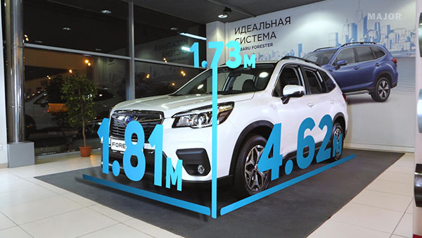 Габариты кузова Subaru Forester