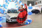 Презентация нового автомобиля Ford Fiesta в Major City, 15 июля 2015 года