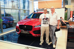 Изображение для фотогалереи: Презентация нового Jaguar F-pace на МКАД 18 км